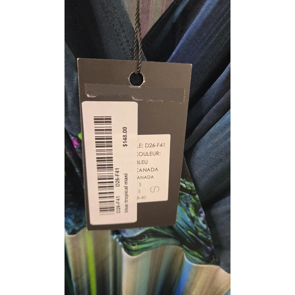 Eacha Womens Waterfall Tropical Maxi Dress Size Small - Picture 3 of 6